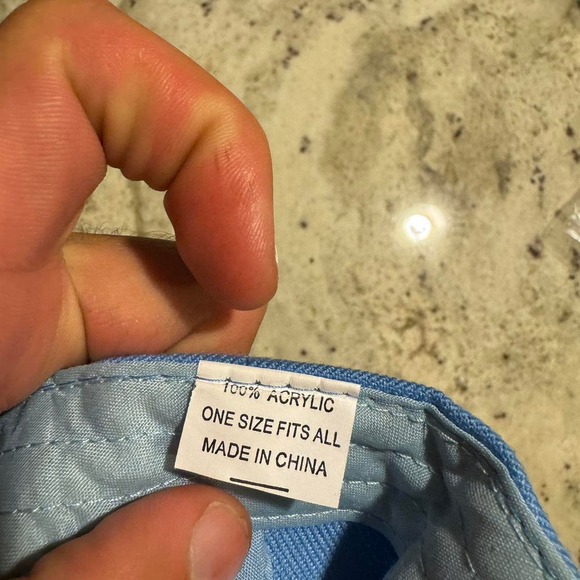 Light Blue Florida Adjustable Velcro Hat - Picture 3 of 4